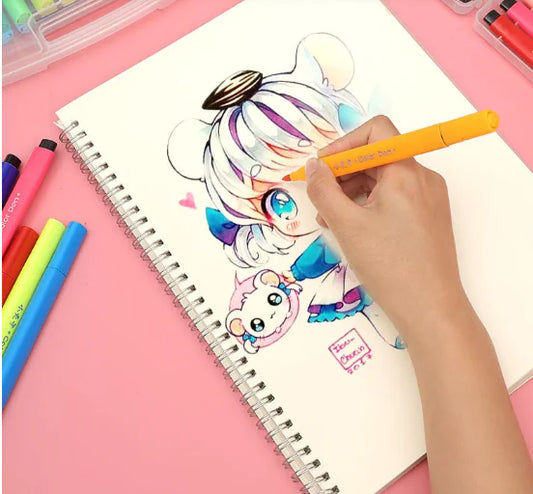 Washable Watercolor Pens for young artists which feature a triangular grip