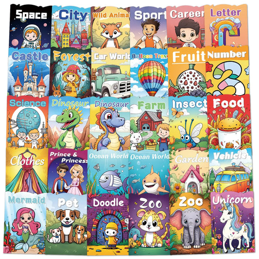 Bulk Coloring Books Activity Supplies Holiday Goodie Bags Stuffers Includes Dinosaur Animal