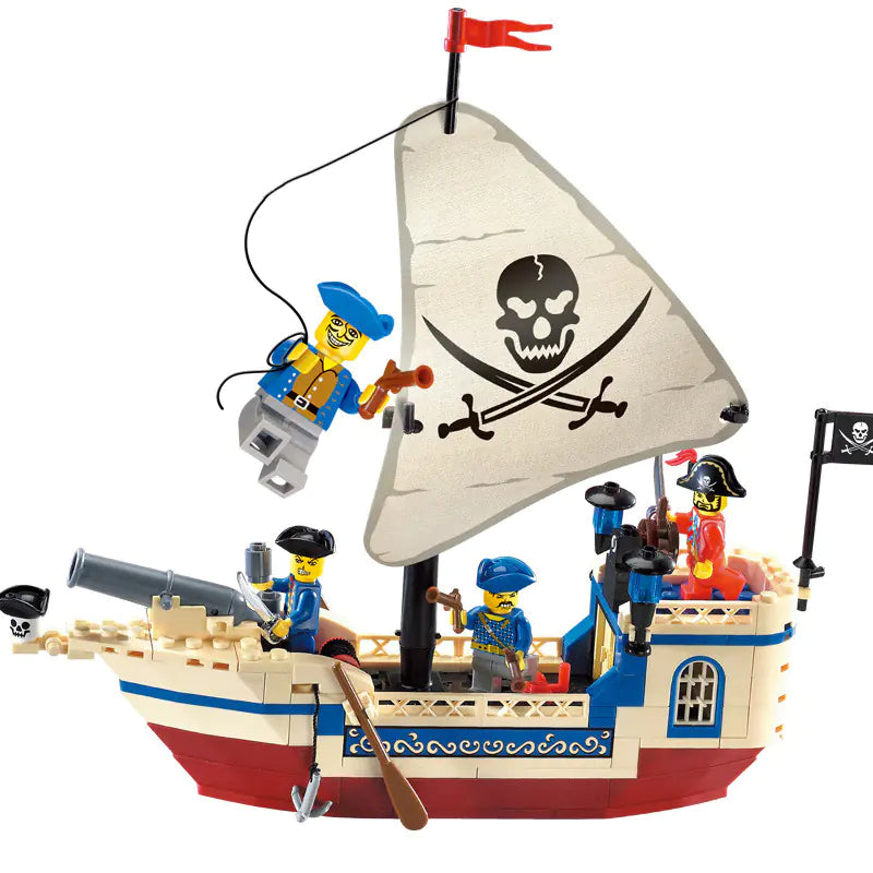 Pirate Ship Building Blocks for Kids - Educational Toys
