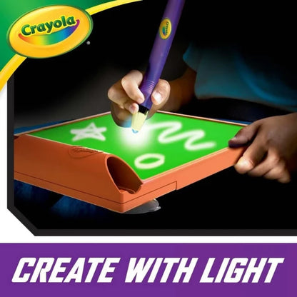 Crayola Glow Art Studio Dark Toys Kids Gifts with special battery-operated Light