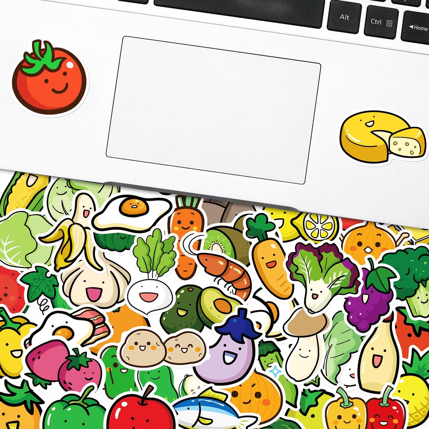 50pcs Baby Fruit and Vegetable Stickers Waterproof Vinyl Childrens Stickers