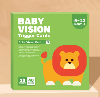 Early Education Visual Card with bold, high-contrast patterns for visual and cognitive skills