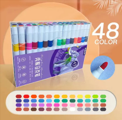 Kids’ Doodle Acrylic Markers Waterproof & Quick-Drying for  smudge-free artwork