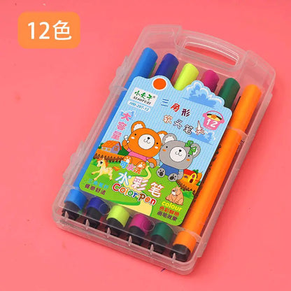 Washable Watercolor Pens for young artists which feature a triangular grip