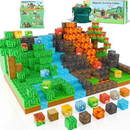 Magnetic Blocks - 120PCS Magnetic Toy Set STEM Montessori Sensory Toys