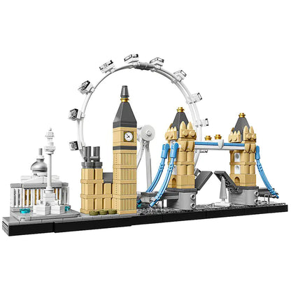 London's iconic Big Ben and Tower Bridge Model with  interactive construction toy