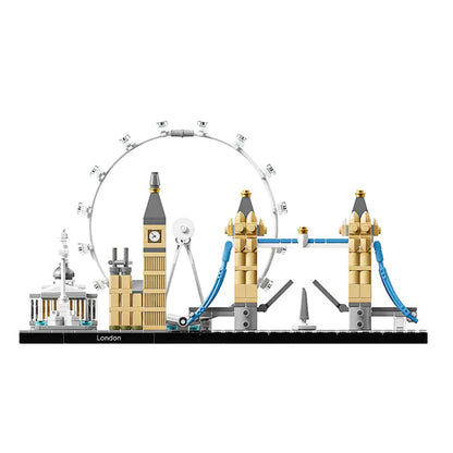 London's iconic Big Ben and Tower Bridge Model with  interactive construction toy