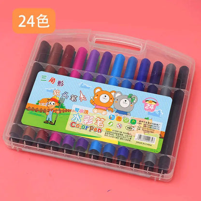 Washable Watercolor Pens for young artists which feature a triangular grip