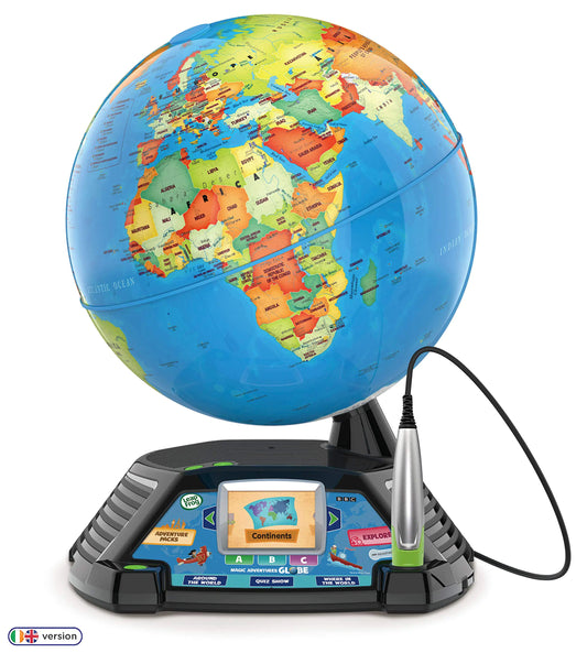 LeapFrog Magic Adventures Globe Interactive Childrens Globe Educational Smart Globe for Kids with 2.7 Inch LCD Screen Toys for Children with Games and Activities Suitable for 5 6 7+ Year Olds