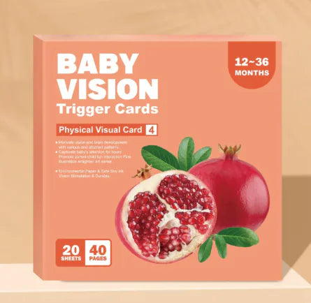 Early Education Visual Card with bold, high-contrast patterns for visual and cognitive skills