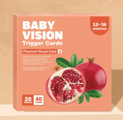 Early Education Visual Card with bold, high-contrast patterns for visual and cognitive skills