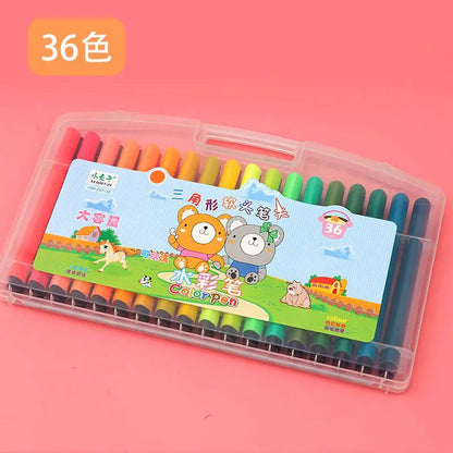 Washable Watercolor Pens for young artists which feature a triangular grip