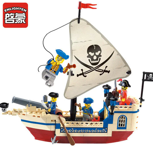 Pirate Ship Building Blocks for Kids - Educational Toys
