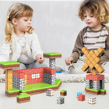 Magnetic Blocks - 120PCS Magnetic Toy Set STEM Montessori Sensory Toys
