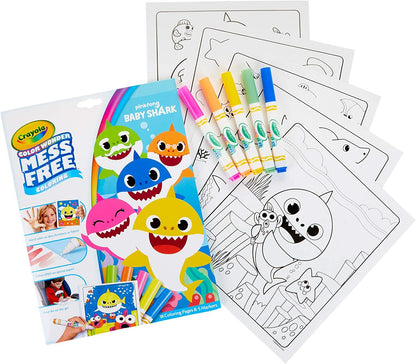 Crayola Color Wonder Baby Shark Coloring Pages Mess Free Coloring Gift for Kids