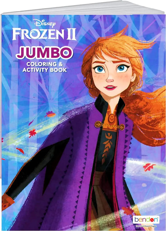 Disney Coloring Book Frozen 2 Arts Crafts Coloring Painting Gift Set Perforated Paper - Healthy Educational Play for Kids Girls Boys Toddlers
